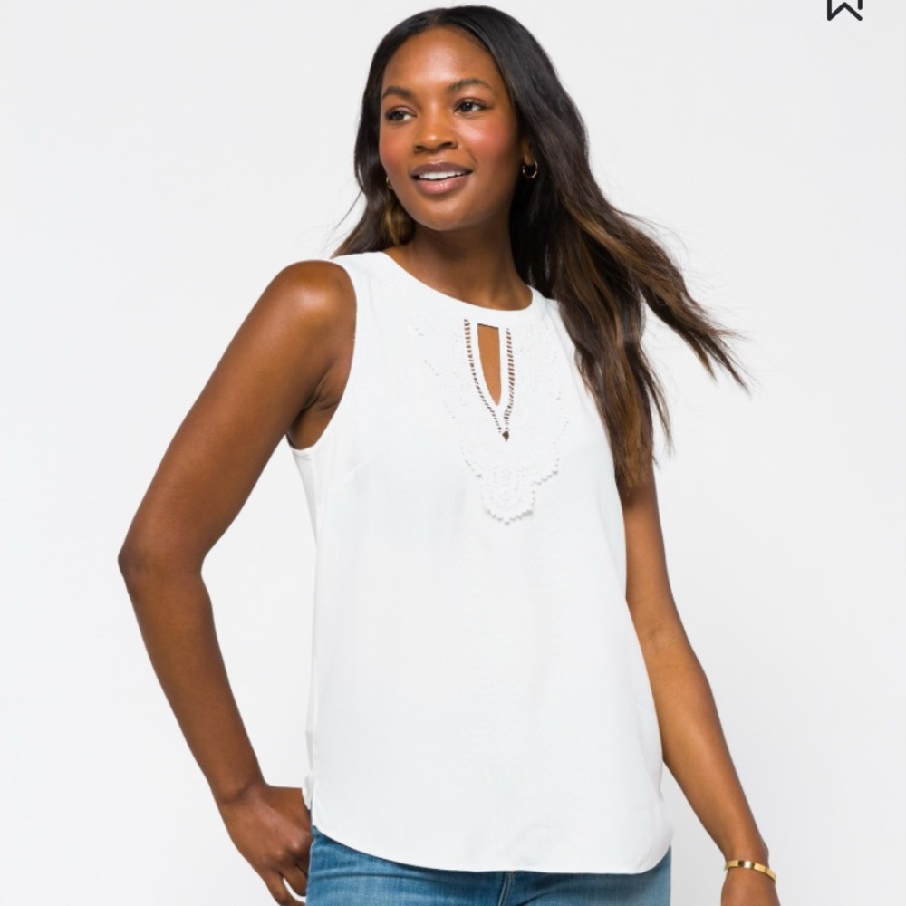 Stitch Fix keyhole crochet knit top